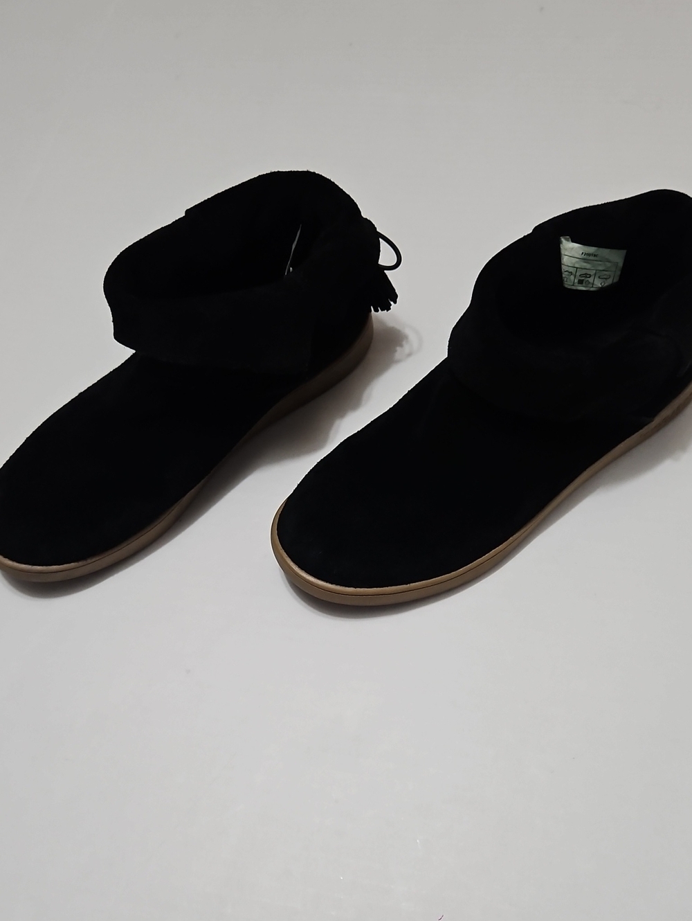 Koolaburra By Uggs  Women's Black Suede Ankle Booties - Casual Slip-On Size 9